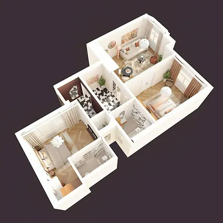 Elegant 2br Designer Retreat In Karoly Krt بودابست